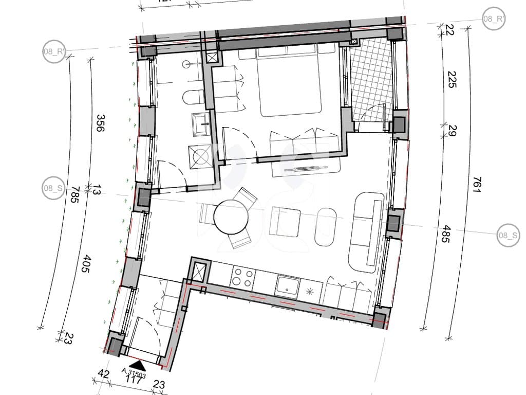 SHITET APARTAMENT 1+1 NE REZIDENCA BALLADA LIQENI I FARKES 3