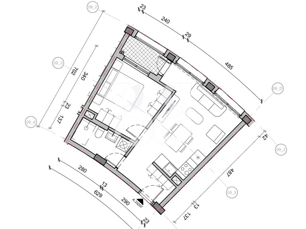 SHITET APARTAMENT 1+1 NE REZIDENCA BALLADA LIQENI I FARKES 3