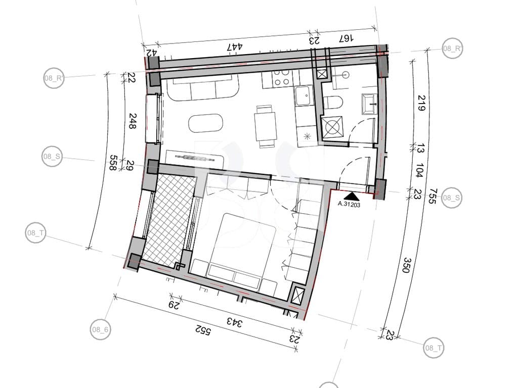 SHITET APARTAMENT 1+1 NE REZIDENCA BALLADA LIQENI I FARKES 3
