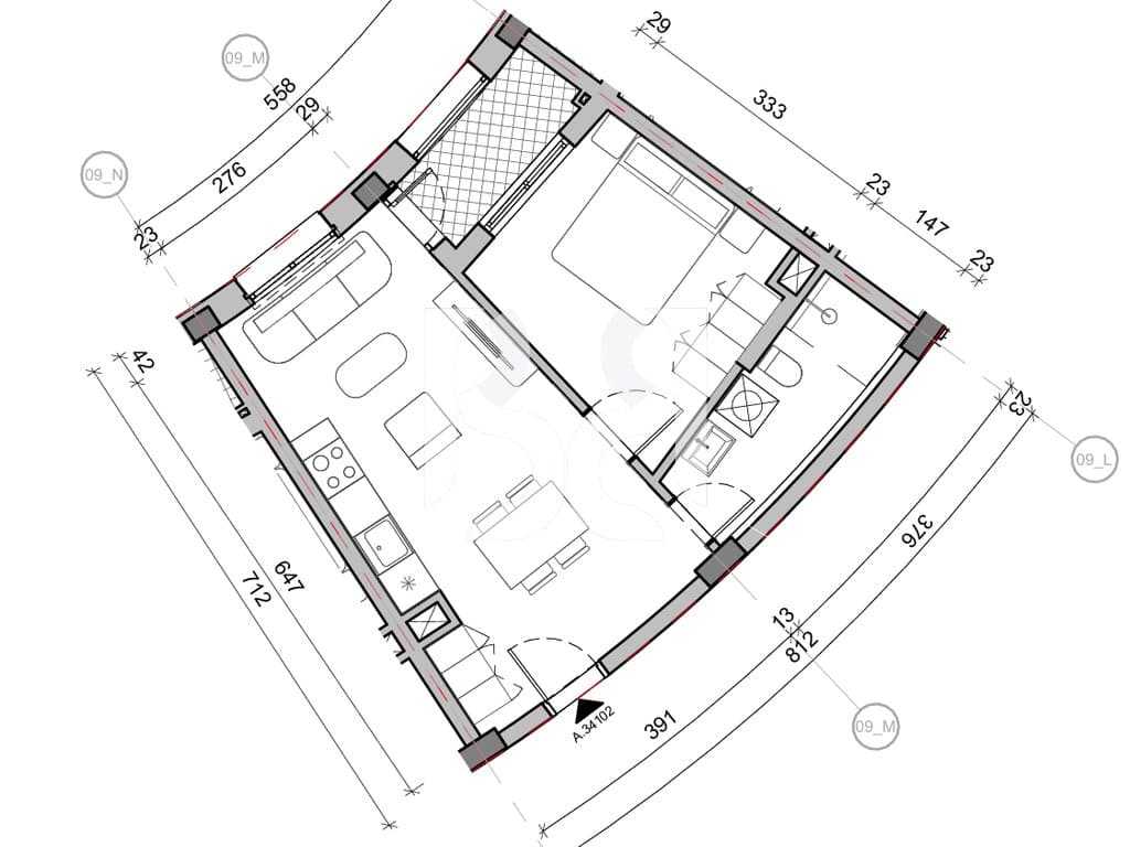 SHITET APARTAMENT 1+1 NE REZIDENCA BALLADA LIQENI I FARKES 3