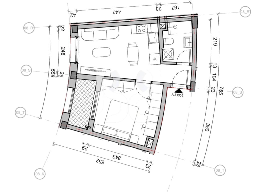 SHITET APARTAMENT 1+1 NE REZIDENCA BALLADA LIQENI I FARKES 3