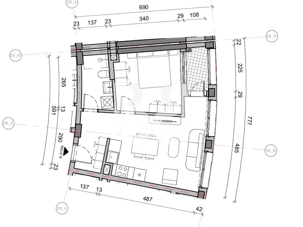 SHITET ME KREDI DERI NE 80% APARTAMENT 1+1 NE REZIDENCA BALLADA LIQENI I FARKES 3