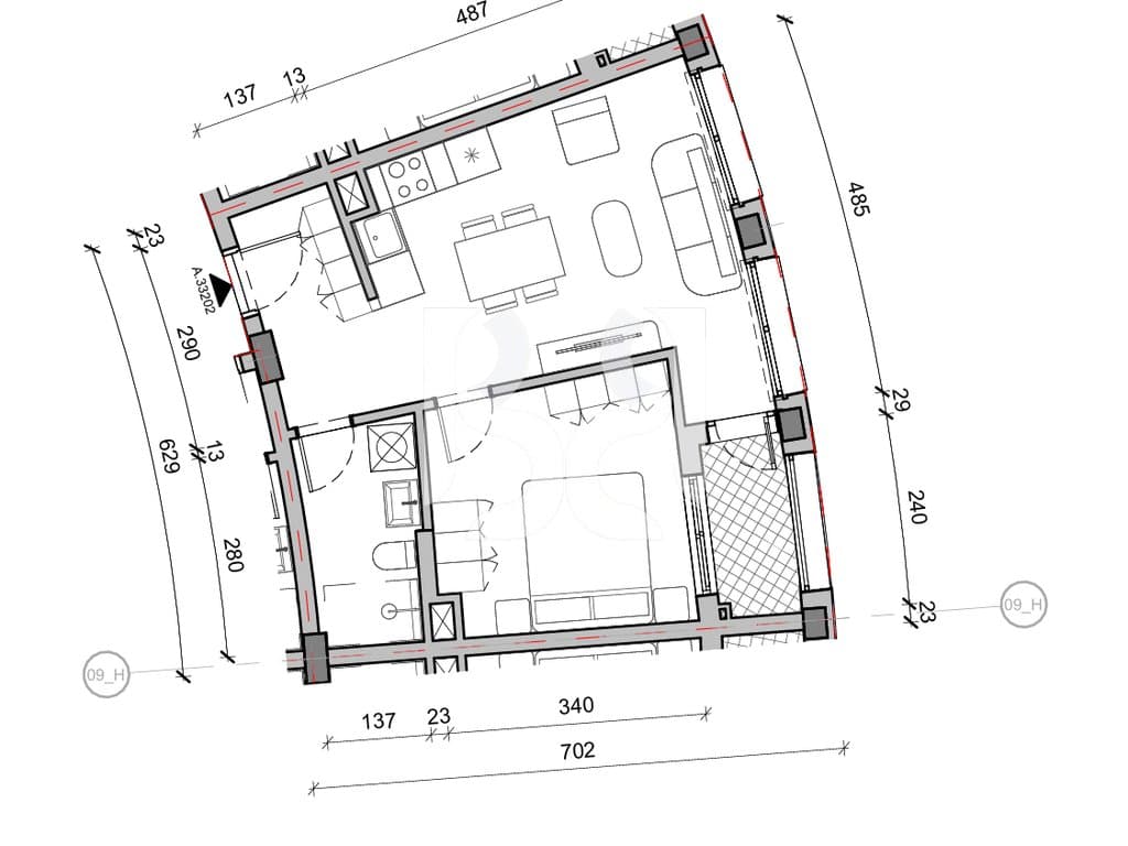 SHITET APARTAMENT 1+1 NE REZIDENCA BALLADA LIQENI I FARKES 3