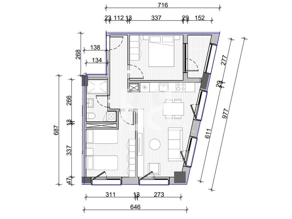 APARTAMENT 2+1 PER SHITJE, NAYA RESIDENCE 2