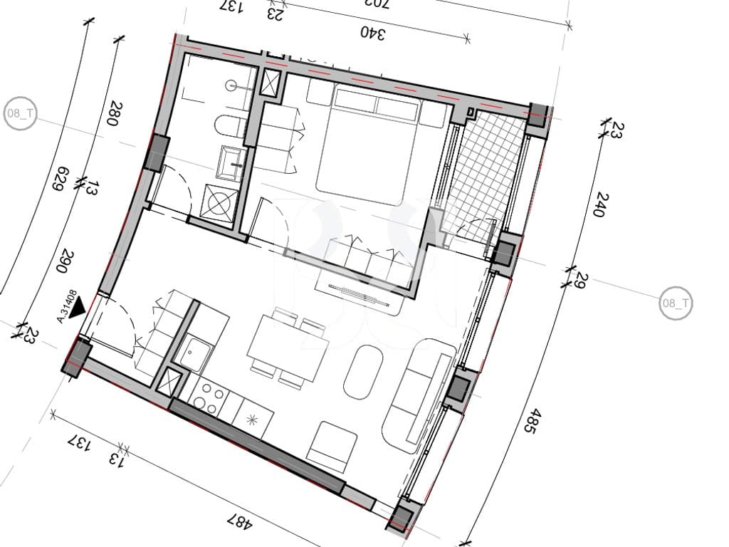 SHITET APARTAMENT 1+1 NE REZIDENCA BALLADA LIQENI I FARKES 3