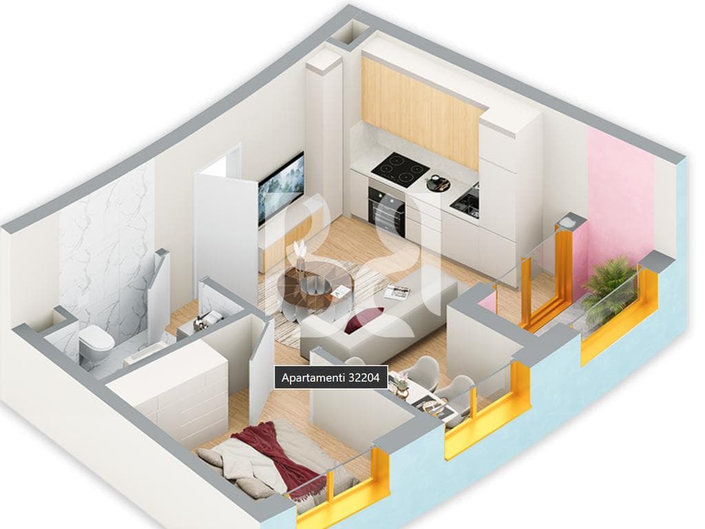 SHITET APARTAMENT 1+1 NE REZIDENCA BALLADA LIQENI I FARKES 2