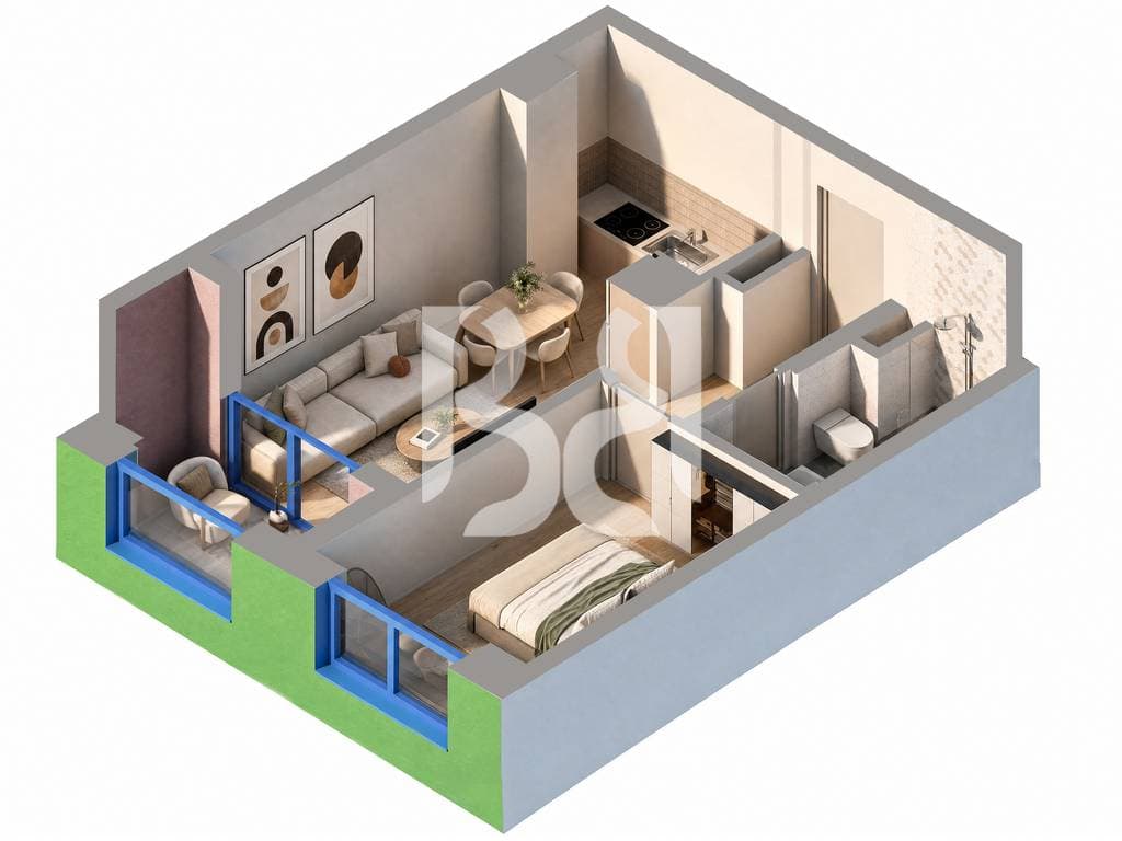 APARTAMENT 1+1 PER SHITJE NE NAYA RESIDENCE 2