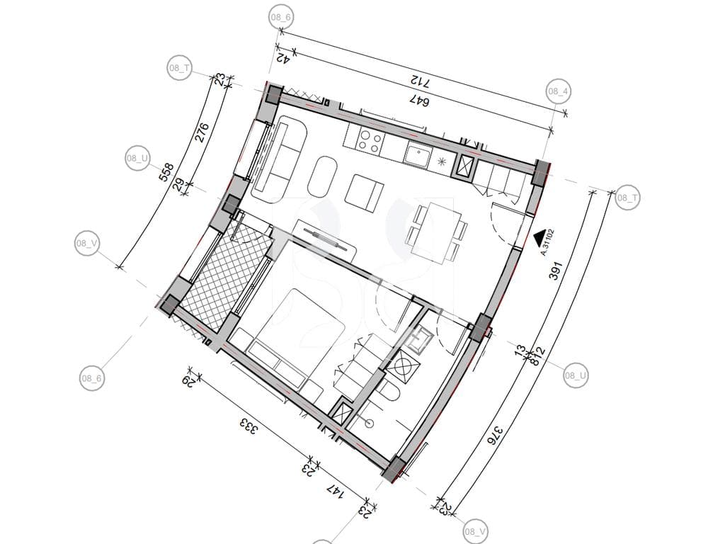 SHITET ME KREDI DERI NE 80% APARTAMENT 1+1 NE REZIDENCA BALLADA LIQENI I FARKES 2