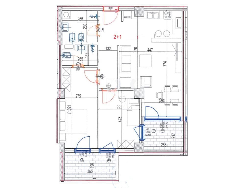 APARTAMENT 2+1+2+2 BALLKONE, NE SHITJE, DON BOSKO RESIDENCA MARA* 4