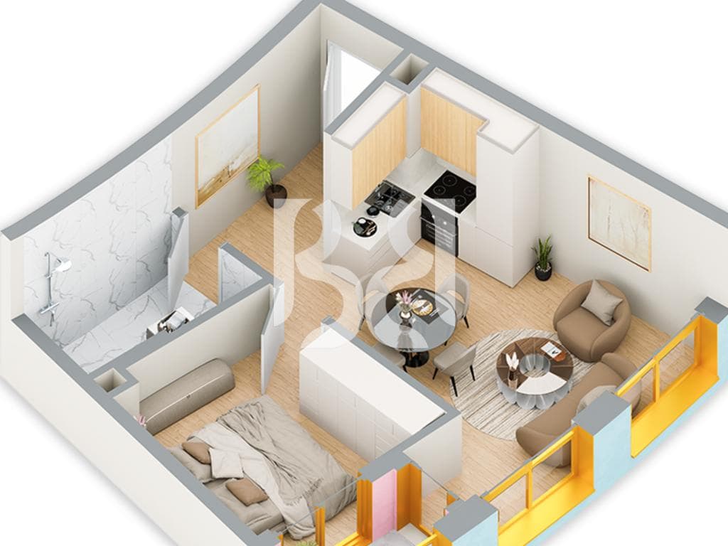 SHITET APARTAMENT 1+1 NE REZIDENCA BALLADA LIQENI I FARKES 4