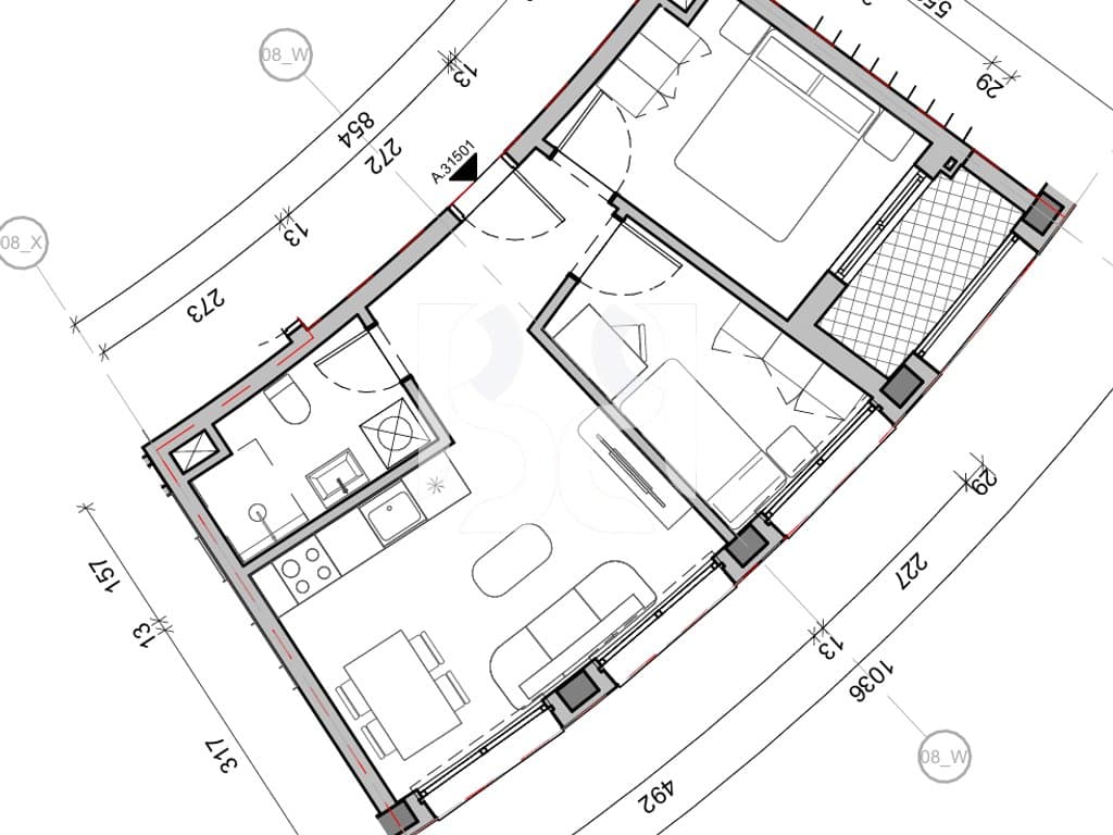SHITET APARTAMENT 2+1 NE REZIDENCA BALLADA LIQENI I FARKES 3