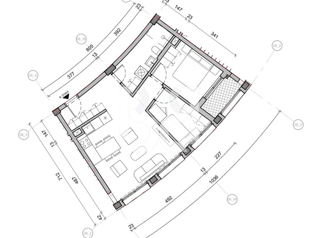 SHITET APARTAMENT 2+1 NE REZIDENCA BALLADA LIQENI I FARKES 3