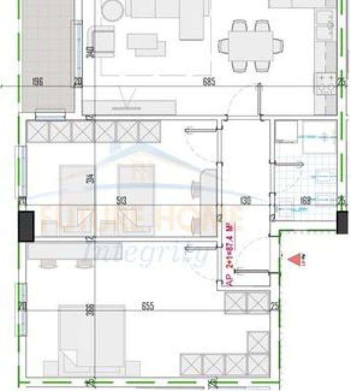 Në shitje, Apartament 2+1+Depo, Paskuqan, Tiranë. 4