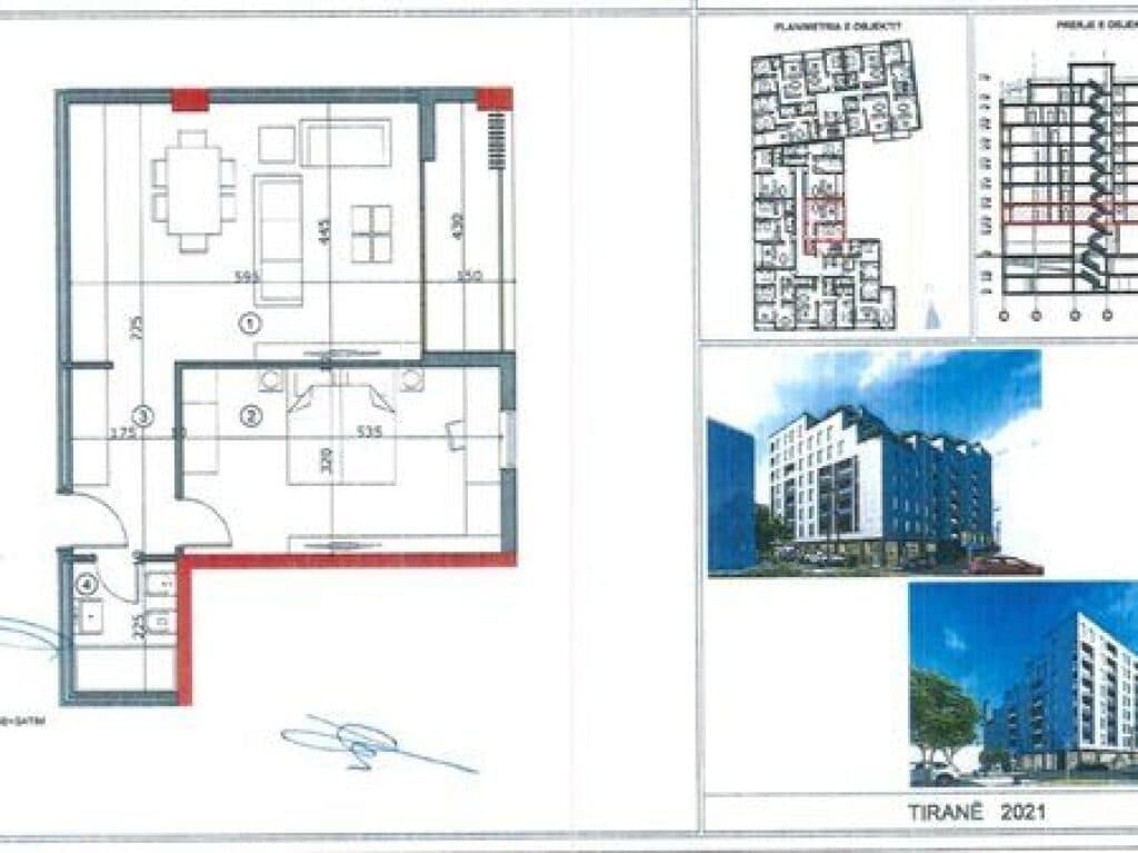 Në shitje, Apartament 1+1, EverGreen Residence, Ali Demi. 3