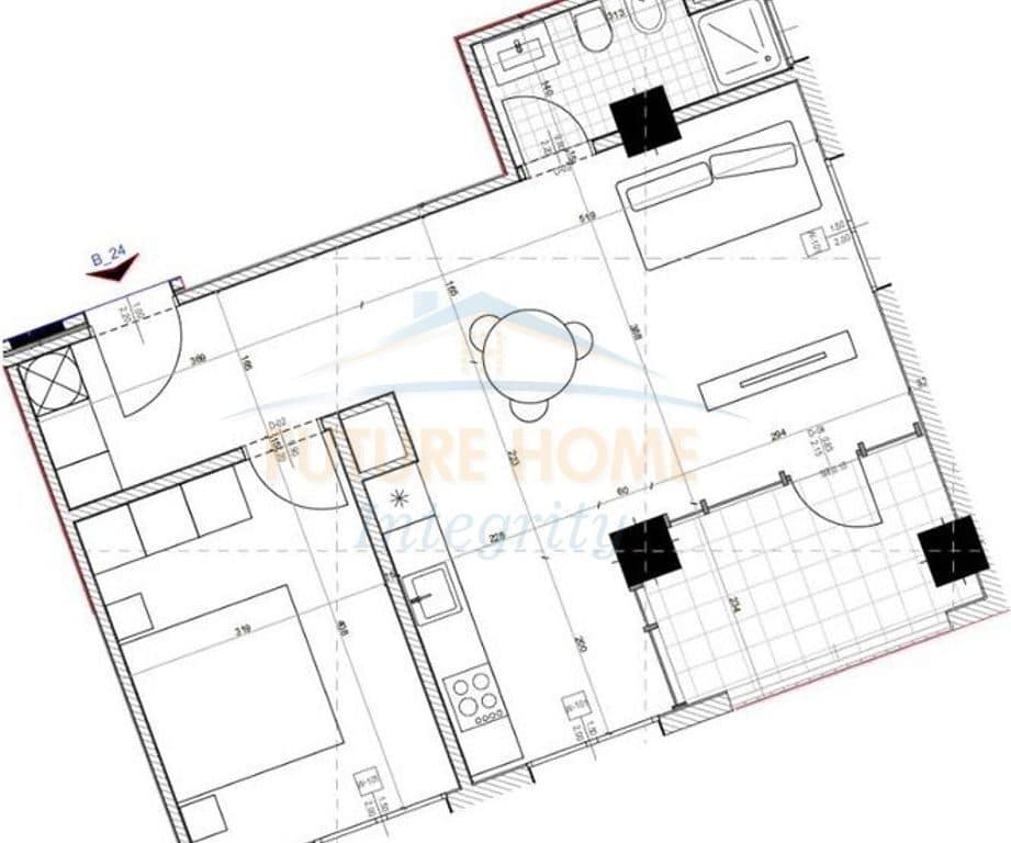 Në shitje, Apartament 1+1+Vendi i Parkimit, River Park Residence, Tiranë. 4