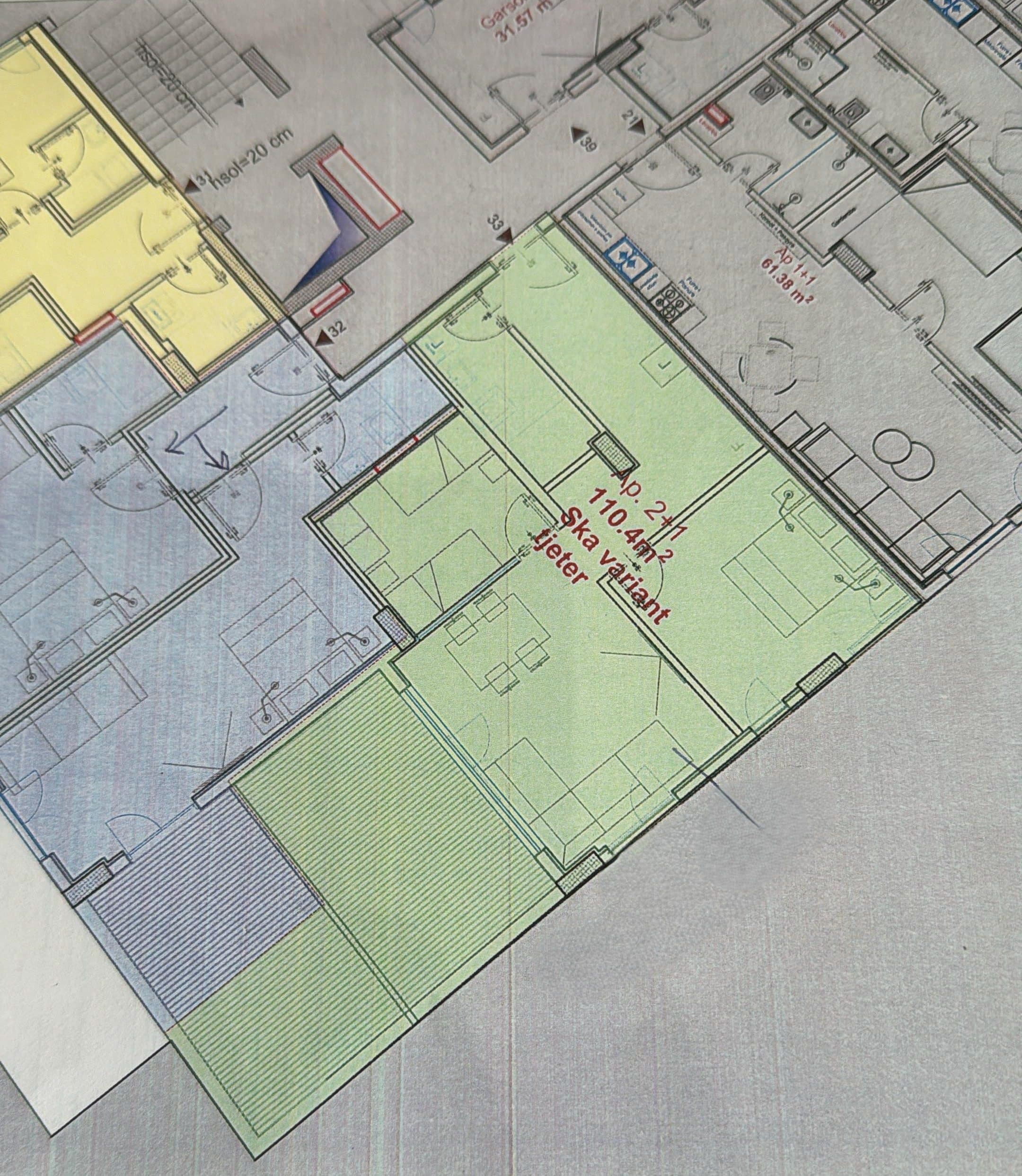 SHITET APARTAMENT 2+1 VIJE E PARE NGA DETI NE REZIDENCEN "VILLAGE SQUARE", DHERMI 2