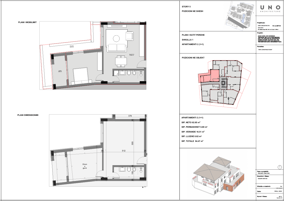 SHITET APARTAMENT 1+1 NË 6STORIES 2