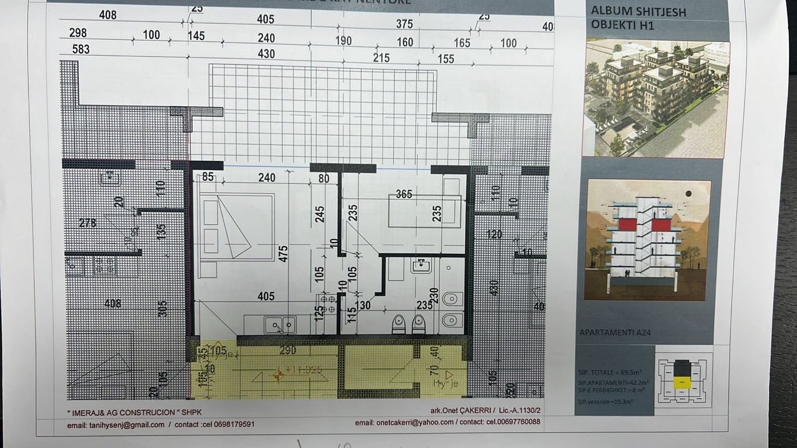 SHITET APARTAMENT 1+1 NË KOMPLEKS REZIDENCIAL NË RADHIMË, VLORË 2