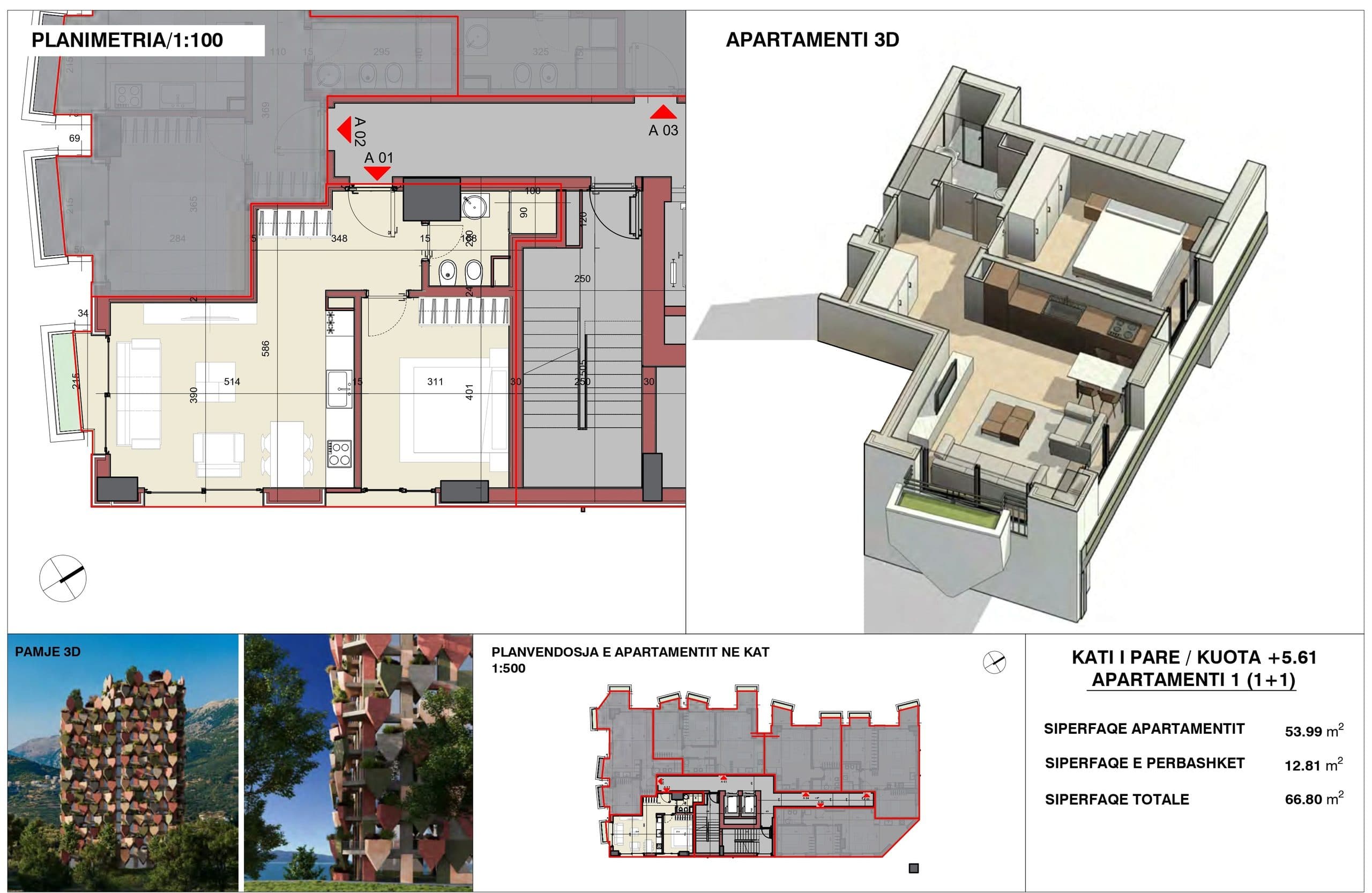APARTAMENT 1+1 NE REZIDENCEN “THE LEAVES”, VLORE 2