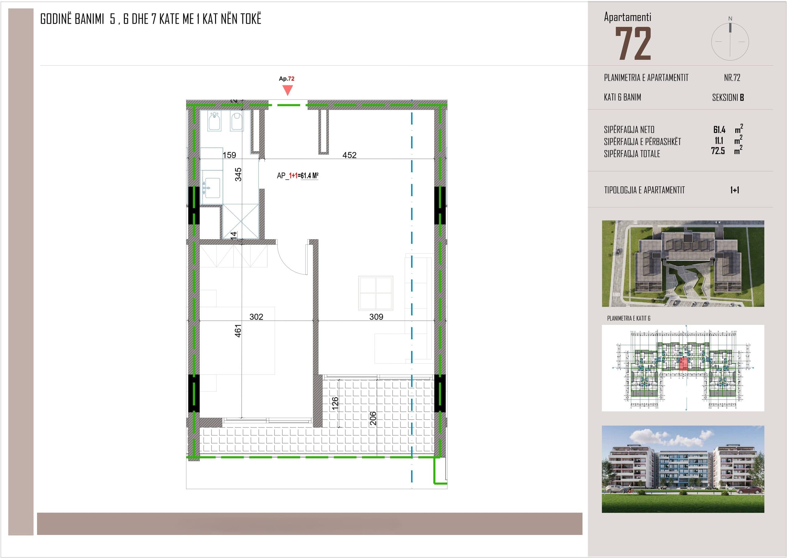 SHITET APARTAMENT 1+1 NE ORIKUM 5, VLORE 2