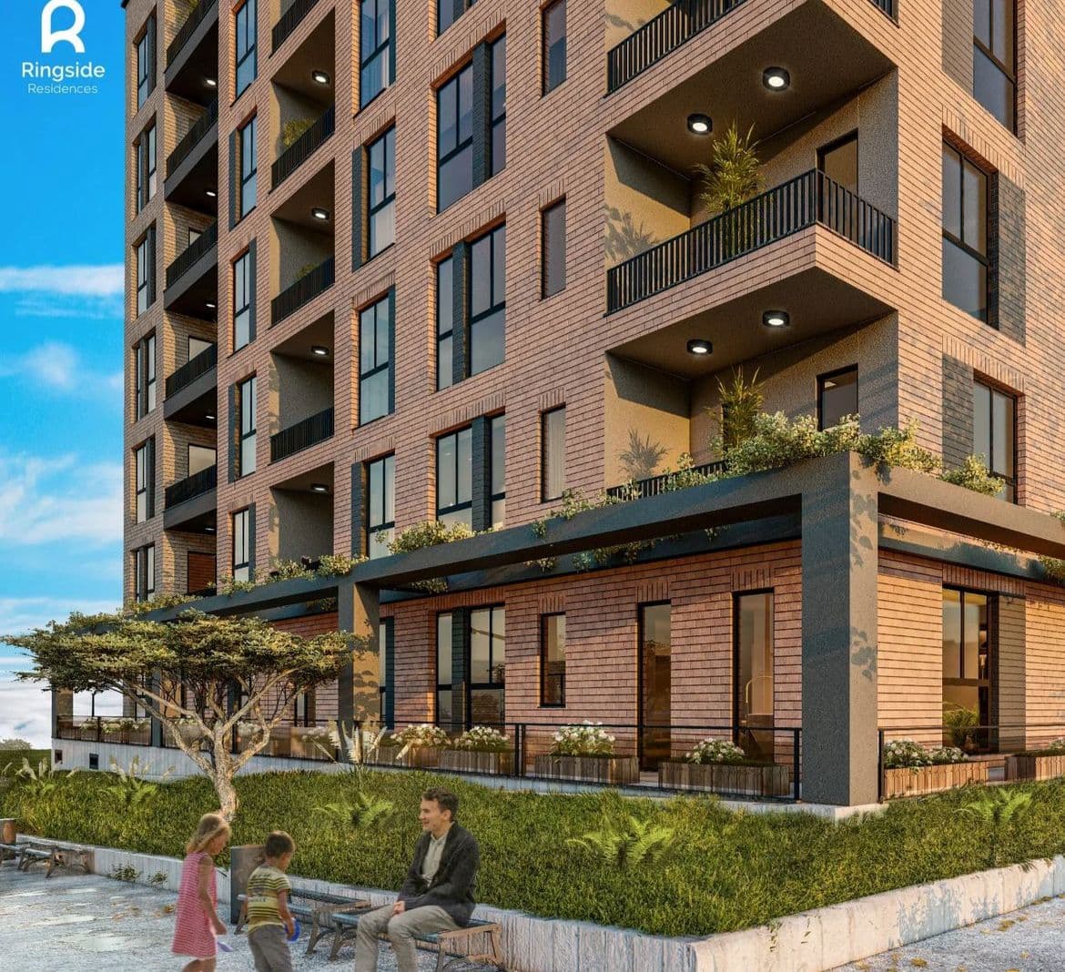 SHITET APARTAMENT 2+1 NE RINGSIDE RESIDENCES, PASKUQAN