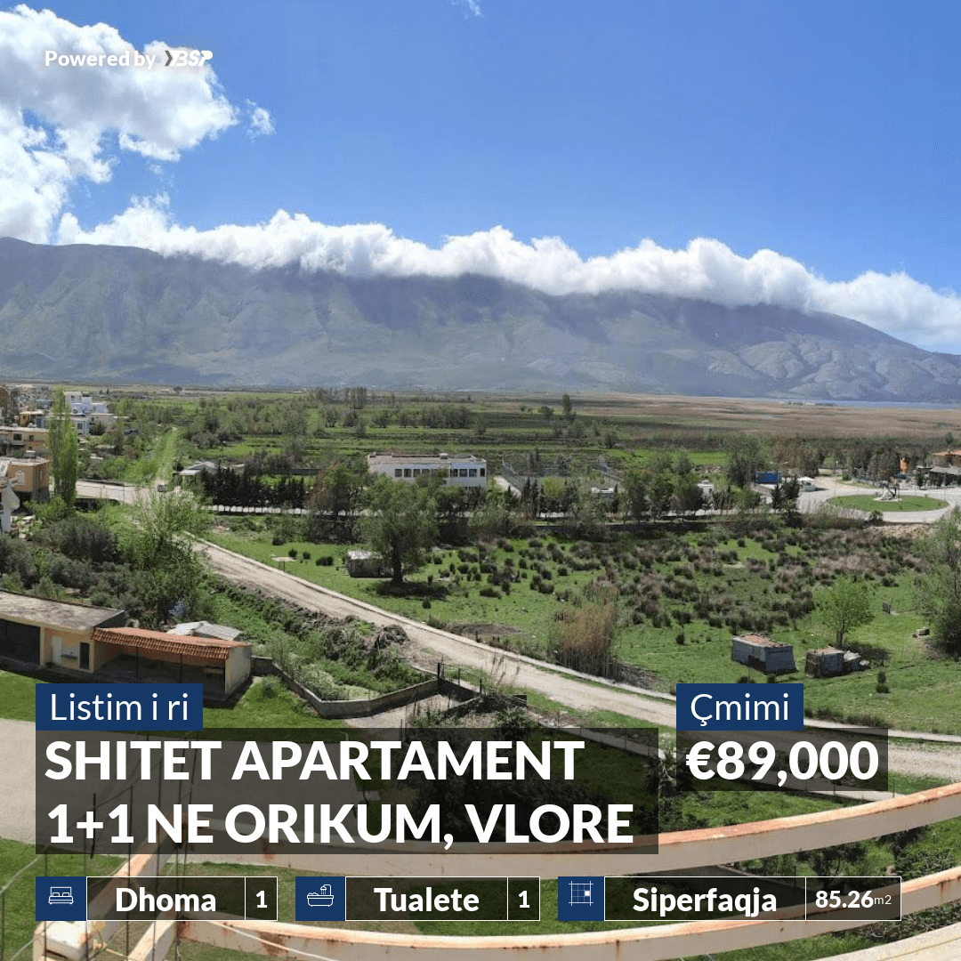 SHITET APARTAMENT 1+1 NE ORIKUM, VLORE