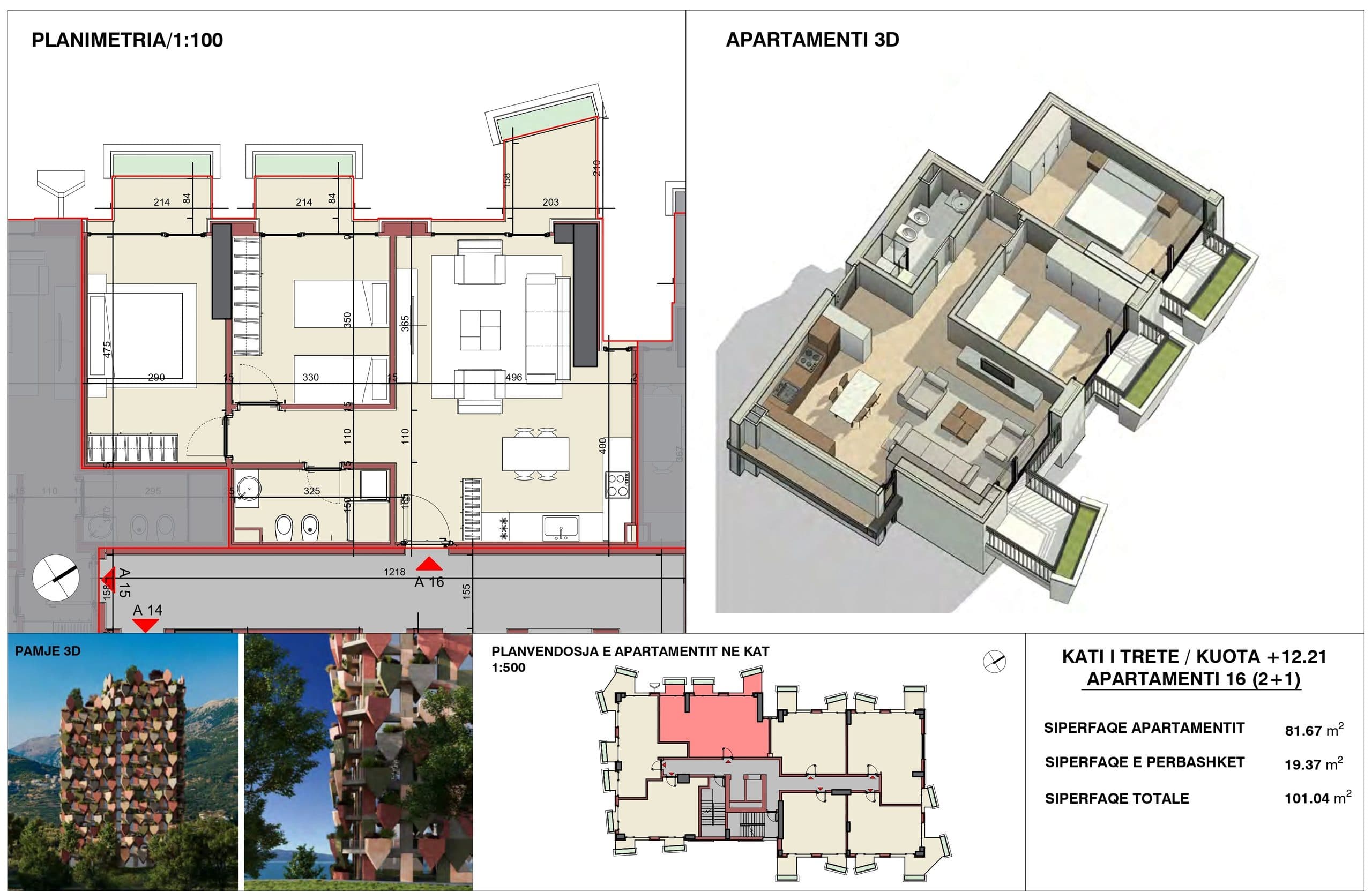APARTAMENT 2+1 – PAMJE BALLORE DETI NE REZIDENCEN “THE LEAVES”, VLORE 2