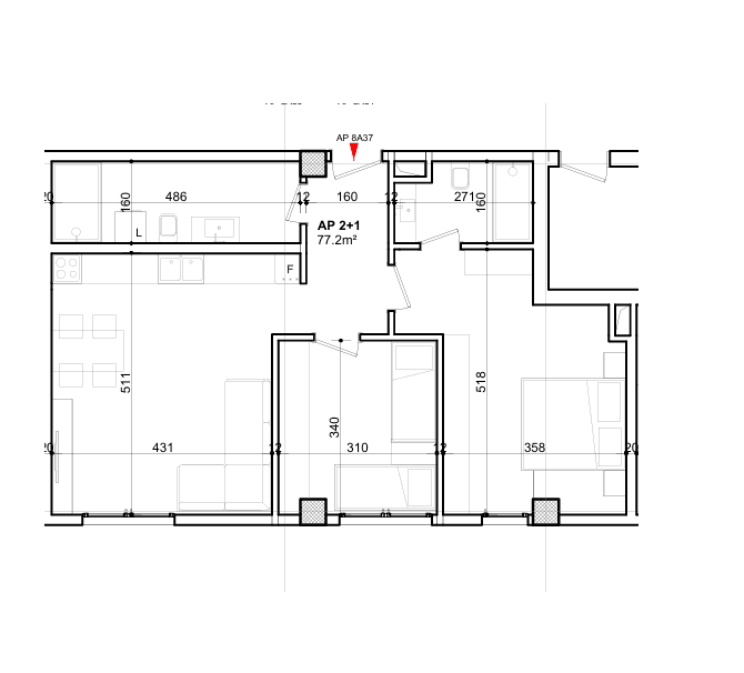 APARTAMENT 2+1+2 NE REZIDENCË TË RE PRANË KOPSHTIT ZOOLOGJIK – HARMONI MES GJELBËRIMIT DHE JETËS URBANE 2