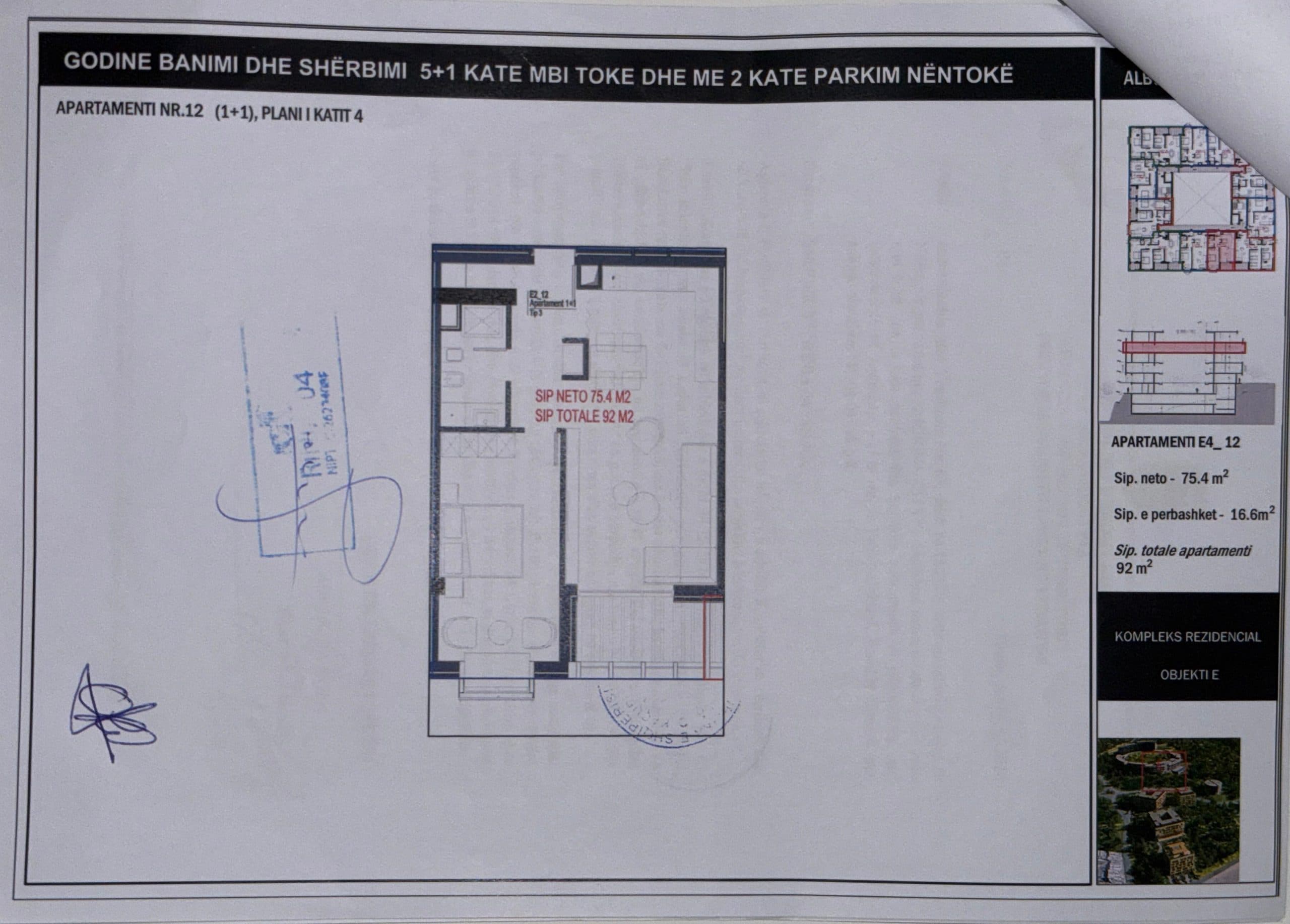 SHITET APARTAMENT 1+1 – MORINA CITY, DRIMADHE 2