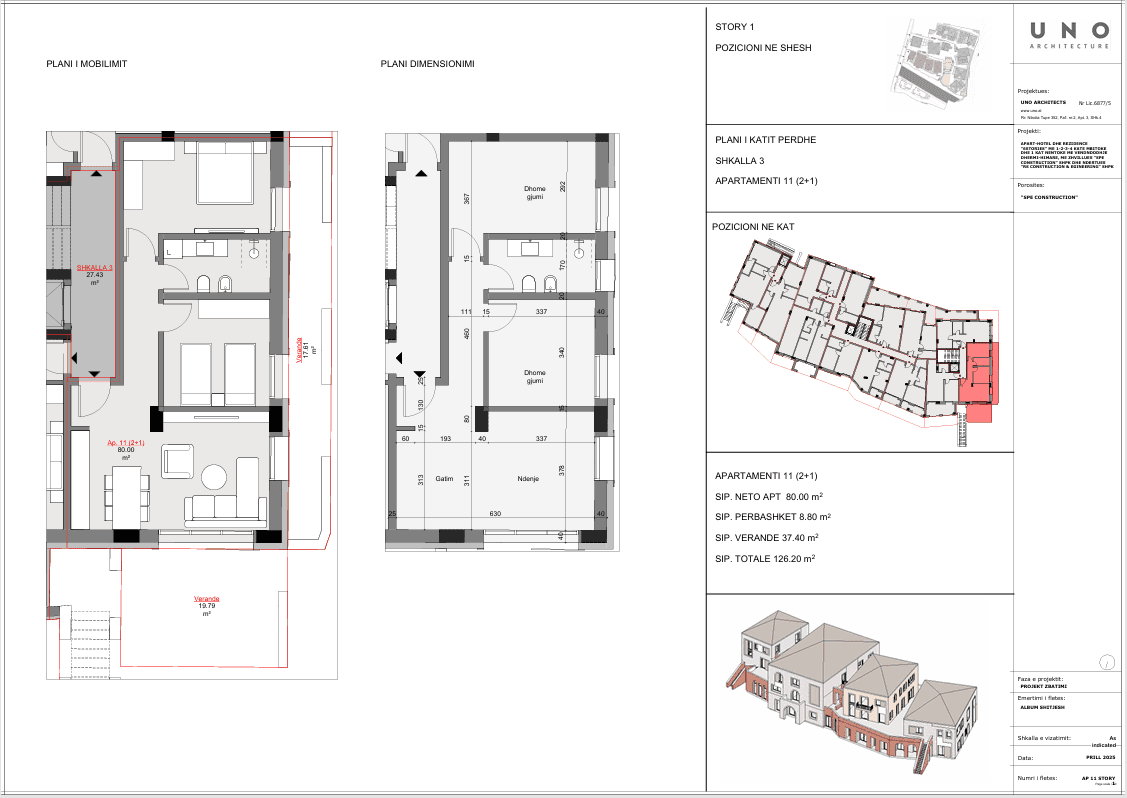 SHITET APARTAMENT 2+1 ME PAMJE DETI NË 6STORIES
Zbuloni Thelbin e Jetesës Luksoze në Dhërmi! 2