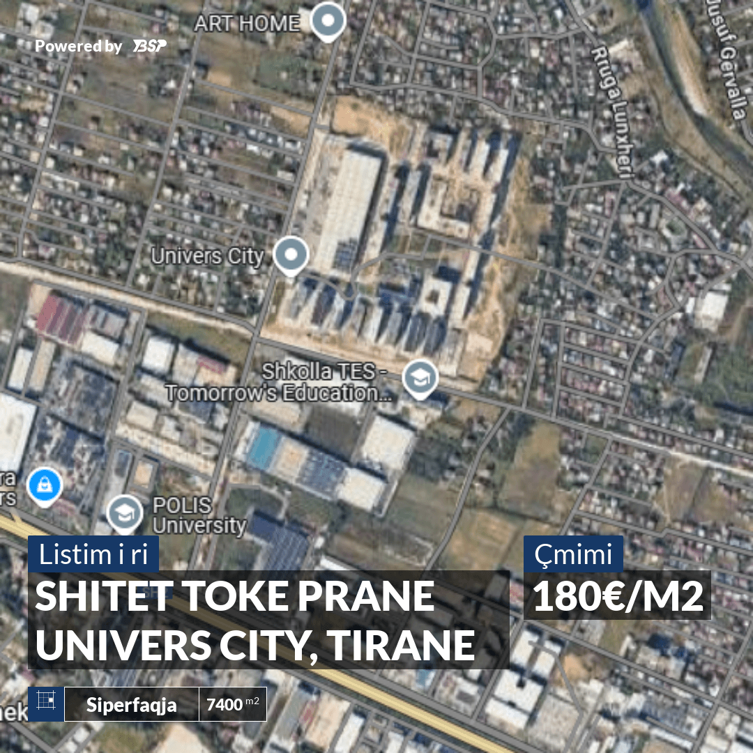 SHITET TOKE PRANE UNIVERS CITY, TIRANE 1