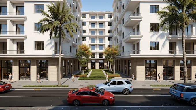 APARTAMENT 1+1 NË BLUE HORIZON RESIDENCE, QERRET