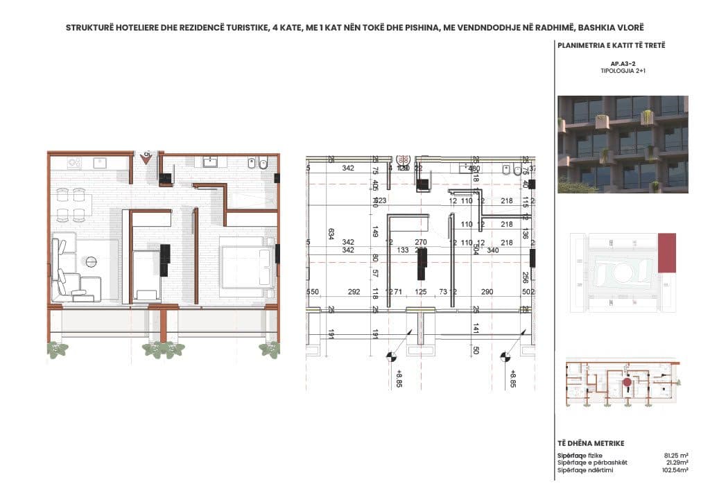 APARTAMENT 2+1 - RADHIMA RING RESIDENCE – KU JETA NGADALËSOHET DHE FILLON QETËSIA 2