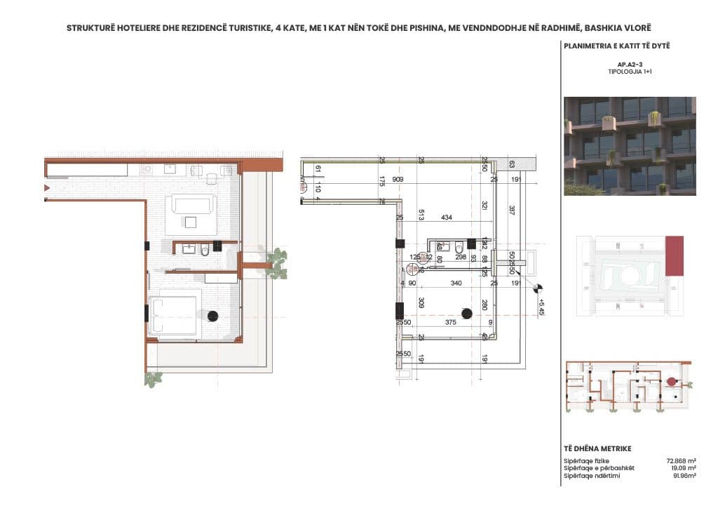APARTAMENT 1+1 - RADHIMA RING RESIDENCE – KU JETA NGADALËSOHET DHE FILLON QETËSIA 2