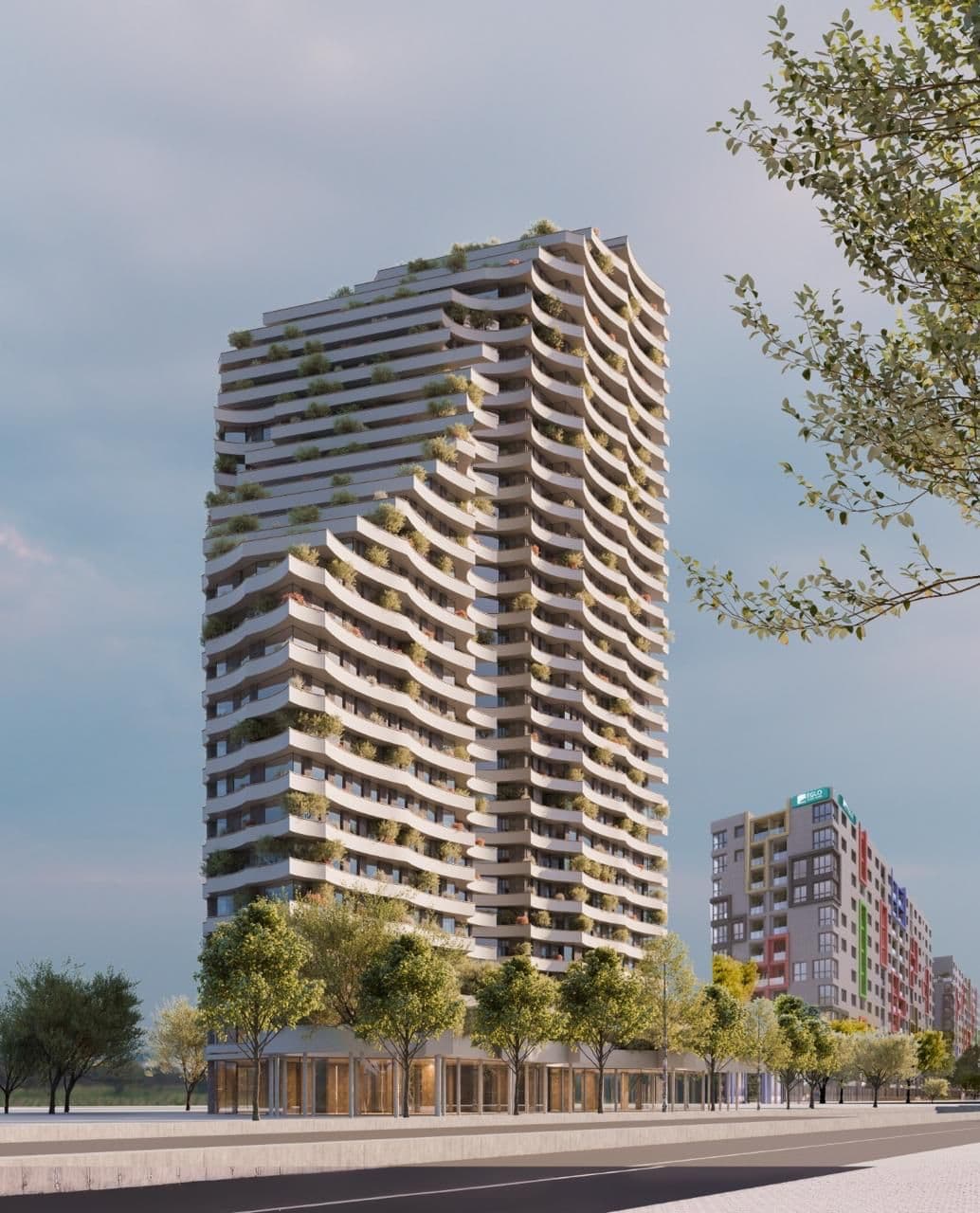 SHITET APARTAMENT 1+1 NE REZIDECEN EAGLE TIRANA