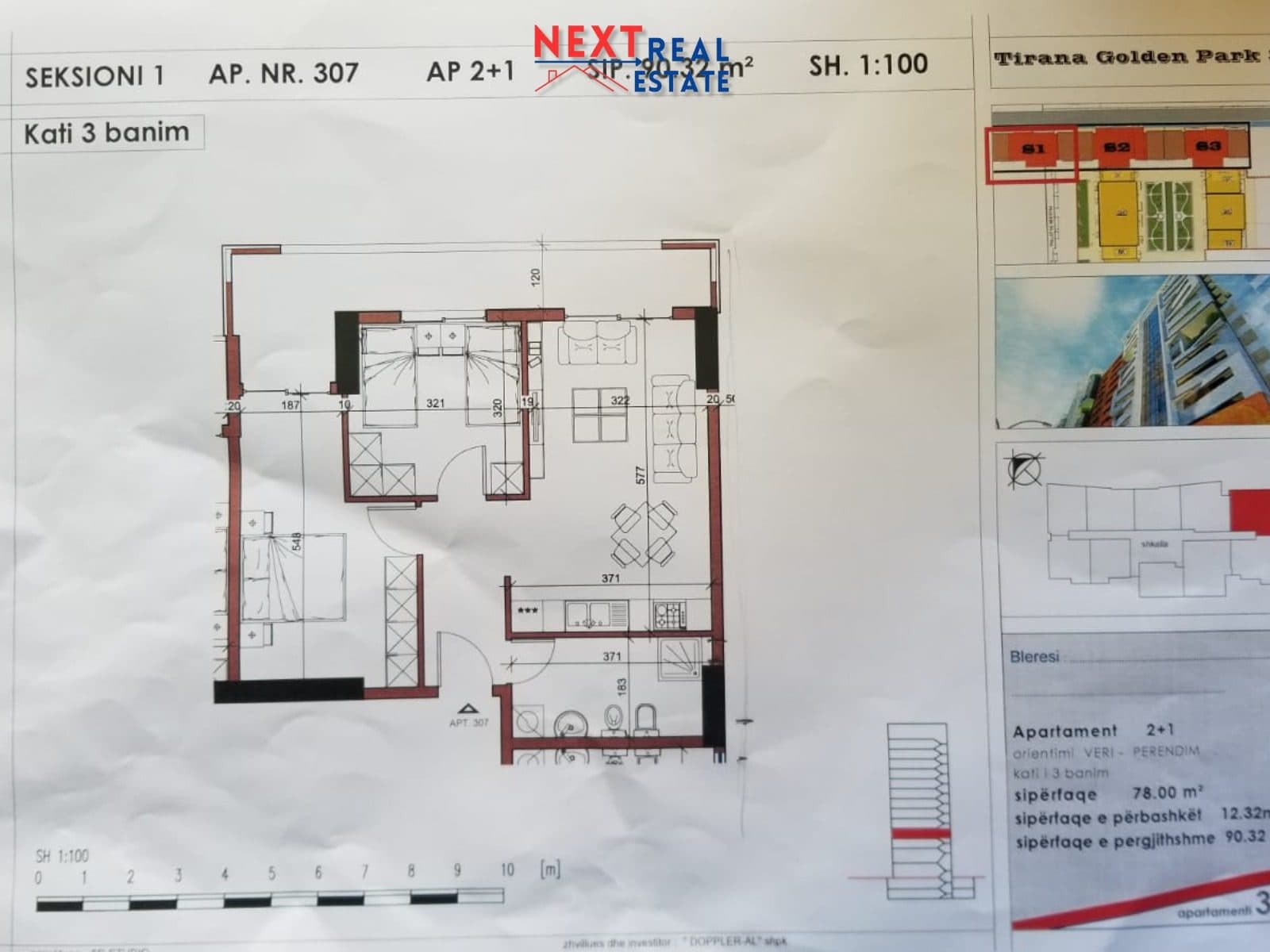 SHITET APARTAMENT 2+1 TEK GOLDEN PARK 3, TIRANE 2