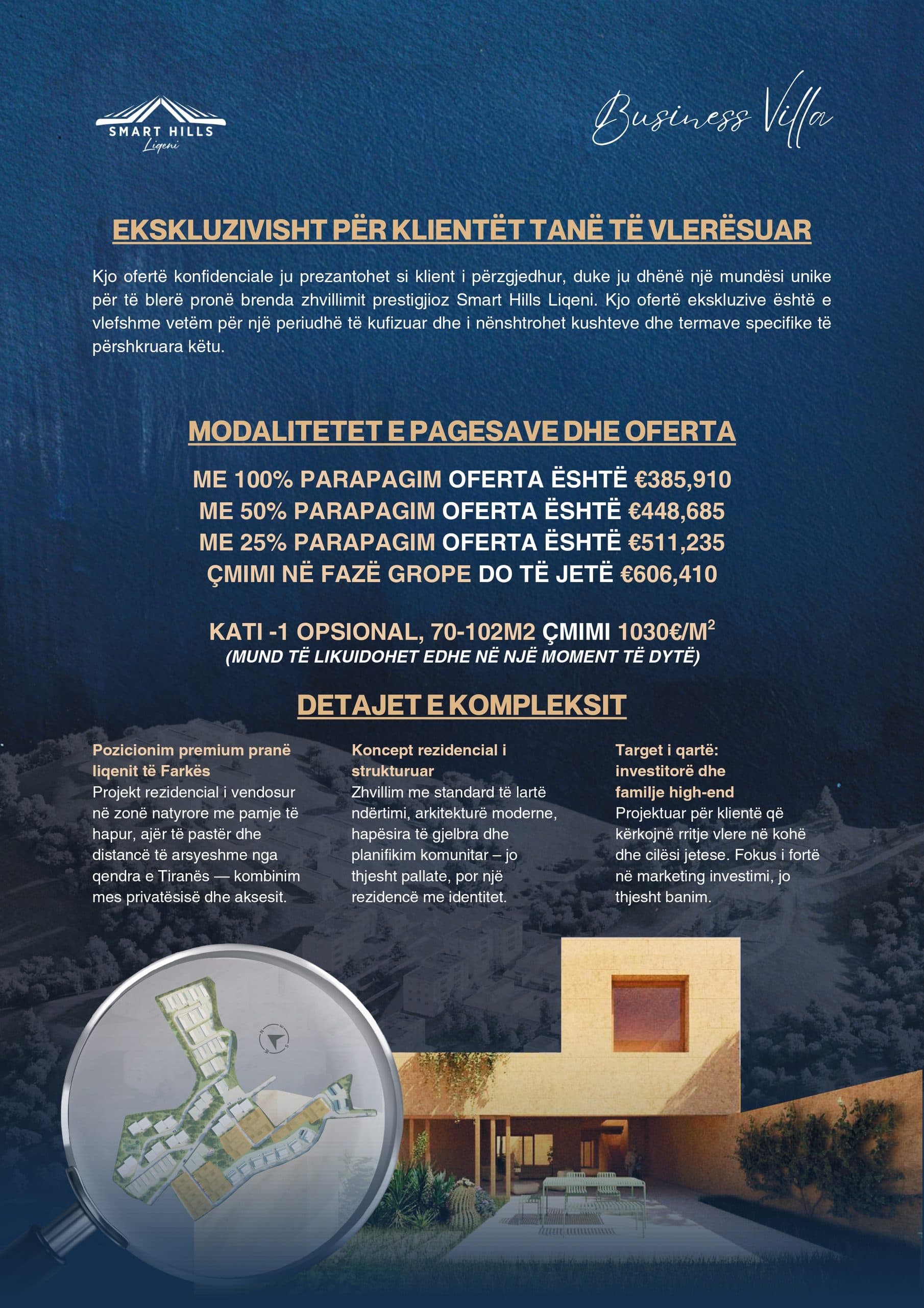 BUSINESS VILLA NE SMART HILLS, LIQENI I FARKES 4