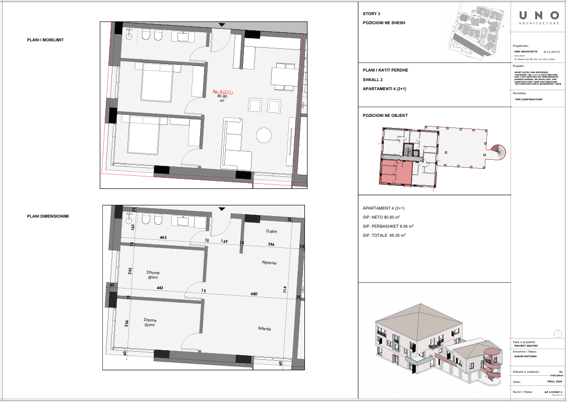 SHITET APARTAMENT 2+1 ME PAMJE DETI NË 6STORIES 2