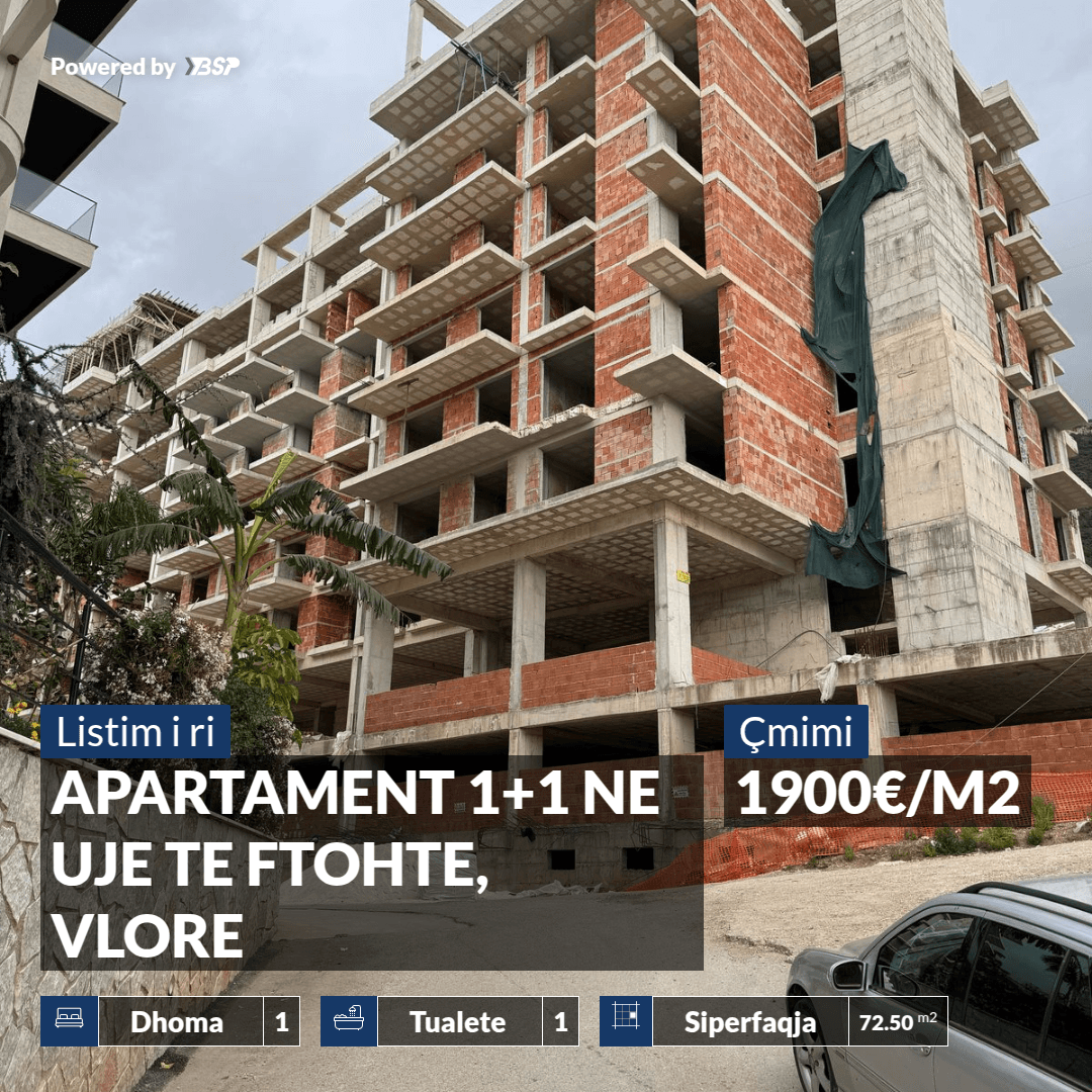 APARTAMENT 1+1 ME PAMJE MALI NE UJE TE FTOHTE, VLORE