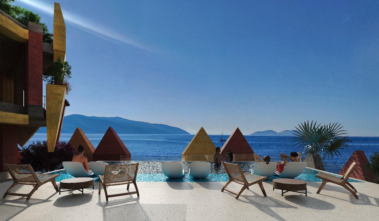 APARTAMENT 2+1 – PAMJE BALLORE DETI NE REZIDENCEN “THE LEAVES”, VLORE