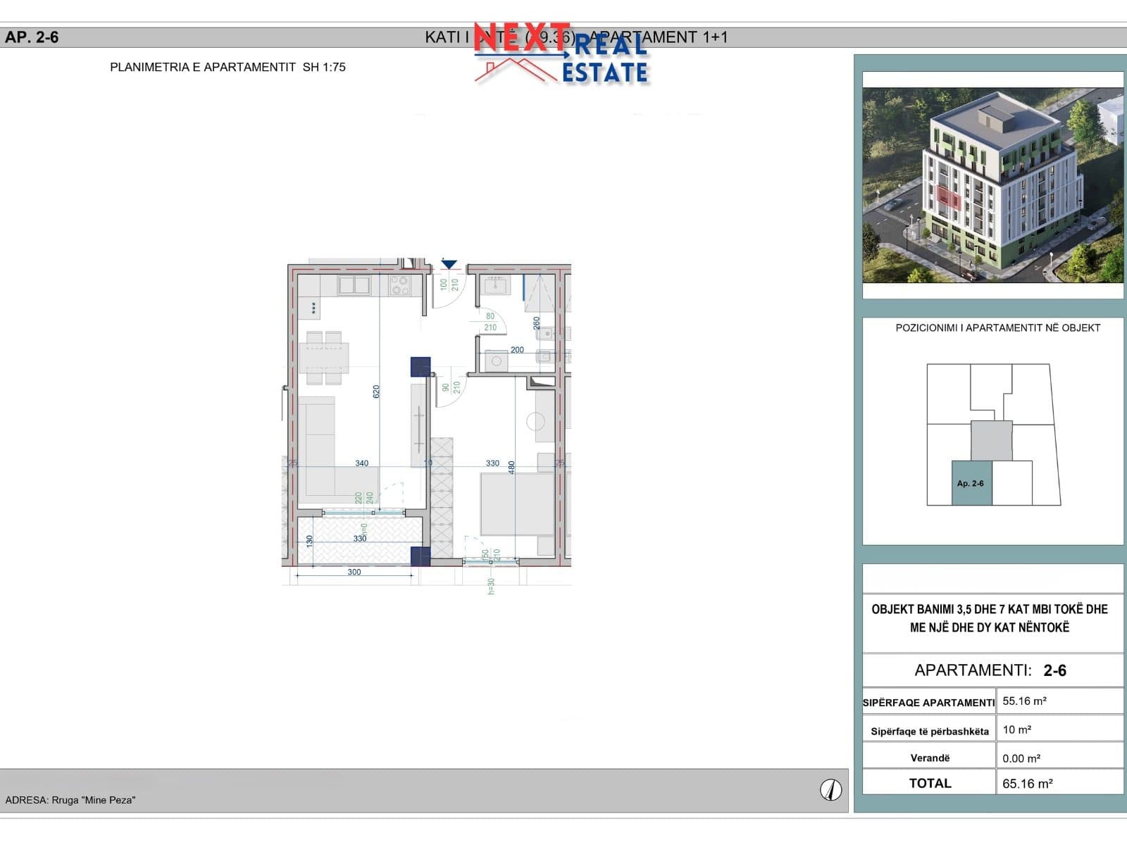 SHITET APARTAMENT 1+1 NE NDERTIM NE PASKUQAN, TIRANE 2