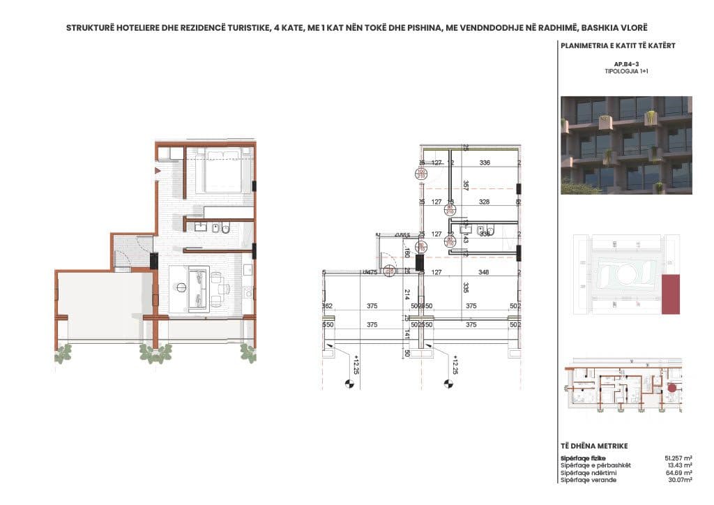 APARTAMENT 1+1 - RADHIMA RING RESIDENCE – KU JETA NGADALËSOHET DHE FILLON QETËSIA 2