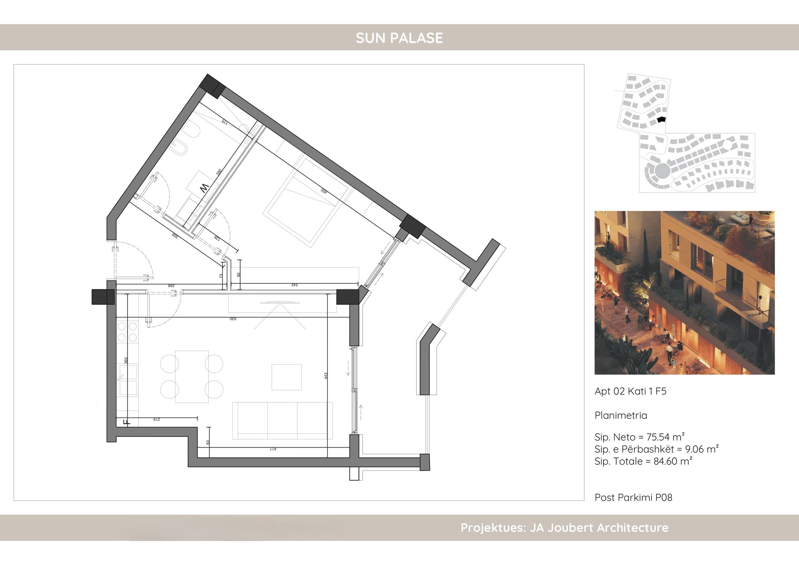 APARTAMENT 1+1 | SUN PALASË, KU MESDHEU BËHET SHTËPI 4