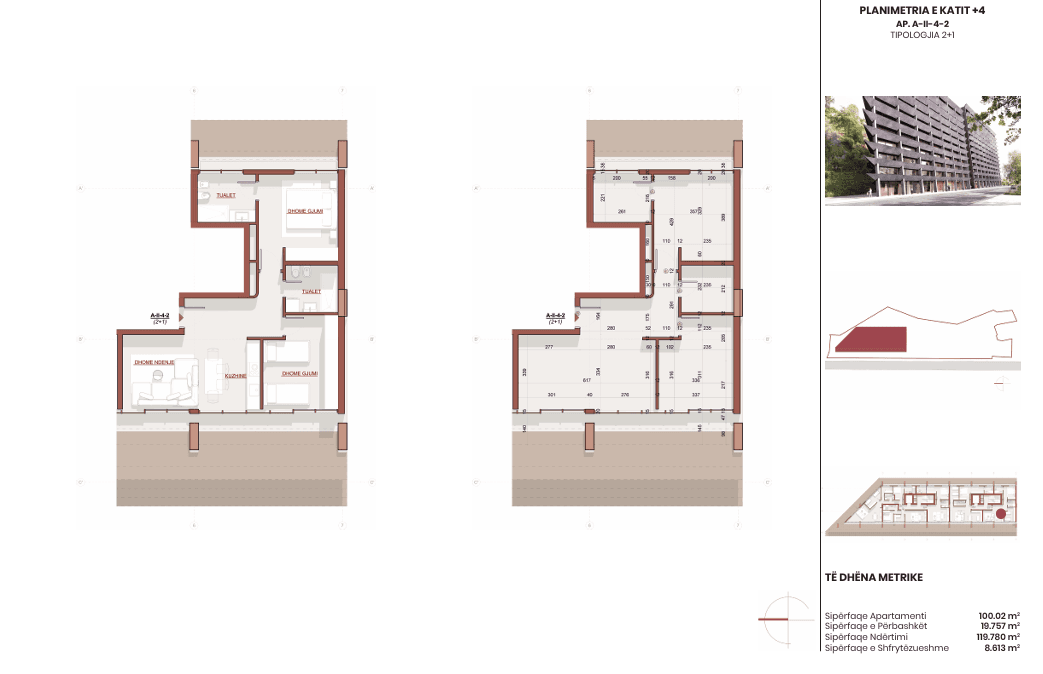 APARTAMENT 2+1+2 - ALTERA RESIDENCE – STANDARD I RI JETESE NË VLORË 4
