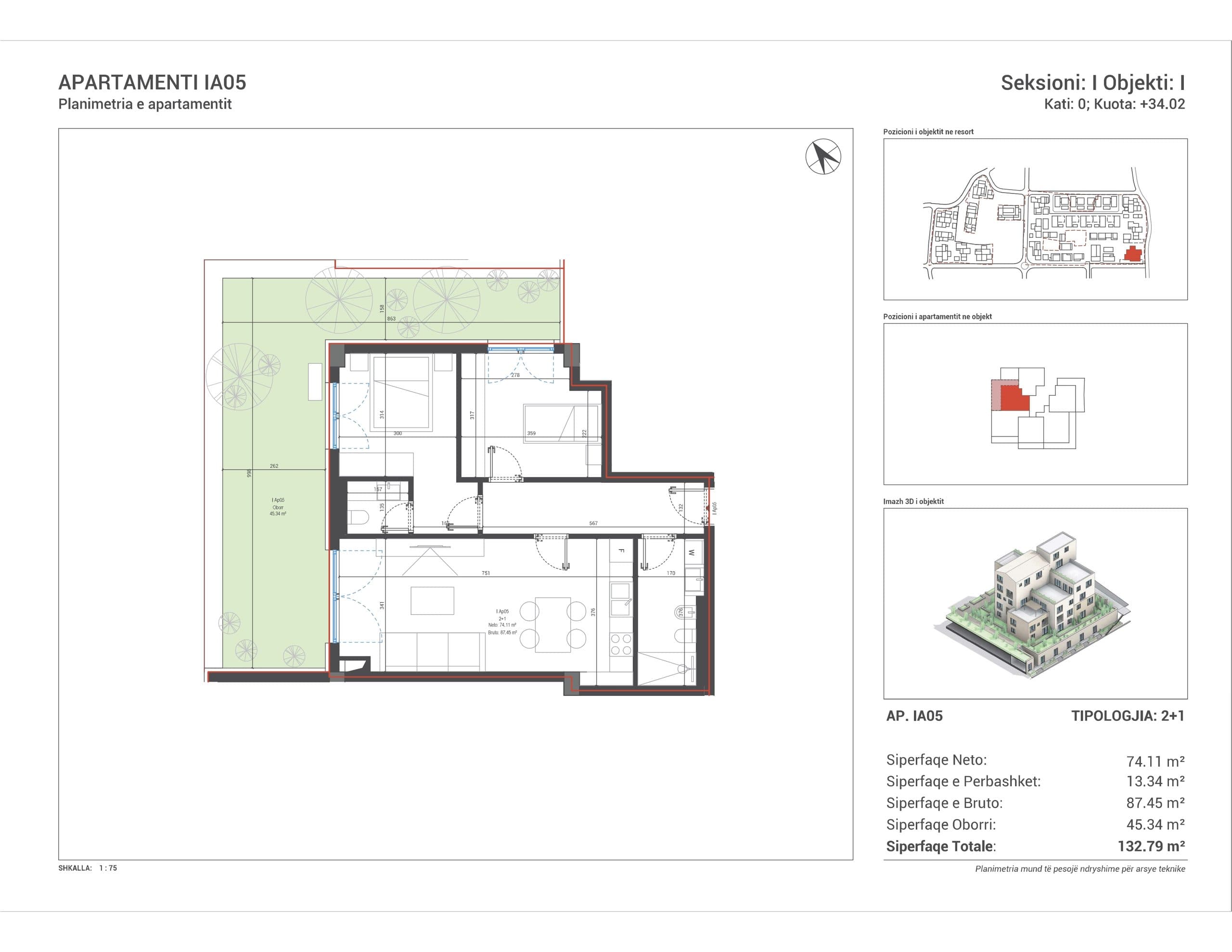 OKAZION! APARTAMENT 2+1 NE REZIDENCEN “SQUARE VILLAGE”, DHERMI 2