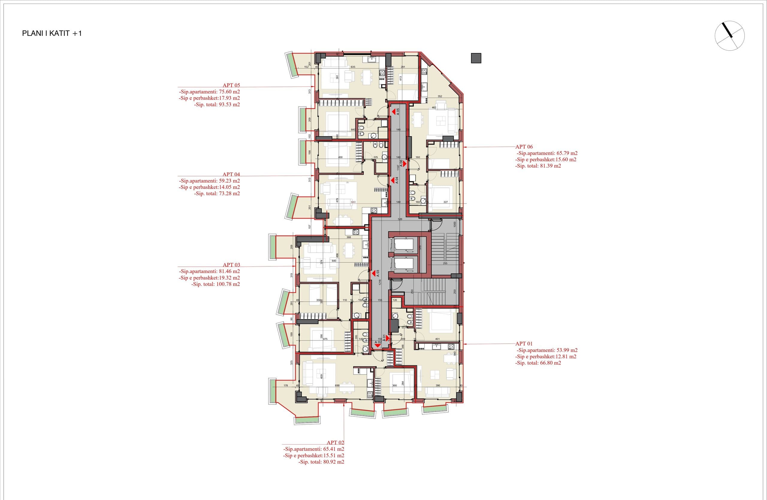 APARTAMENT 1+1 – PAMJE BALLORE DETI NE REZIDENCEN “THE LEAVES”, VLORE 3