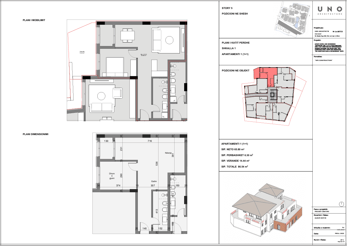 SHITET APARTAMENT 1+1 NË 6STORIES 2