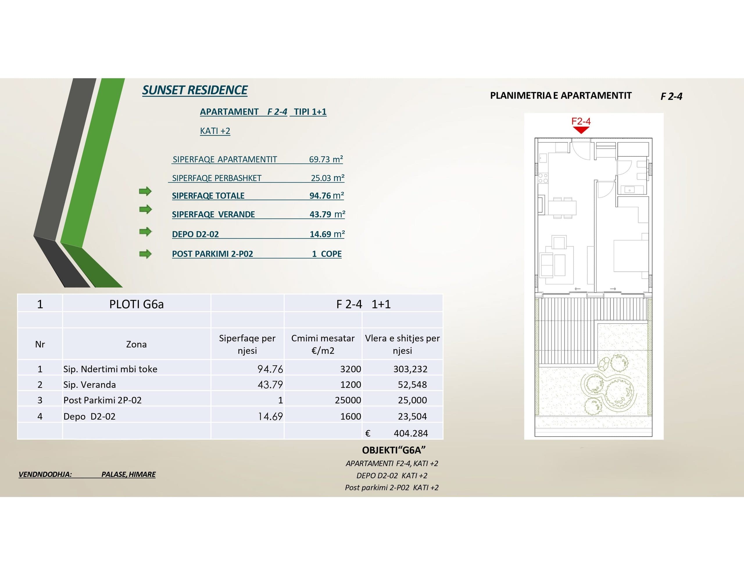 APARTAMENT 1+1 NE GREEN COAST VILLAGE 2