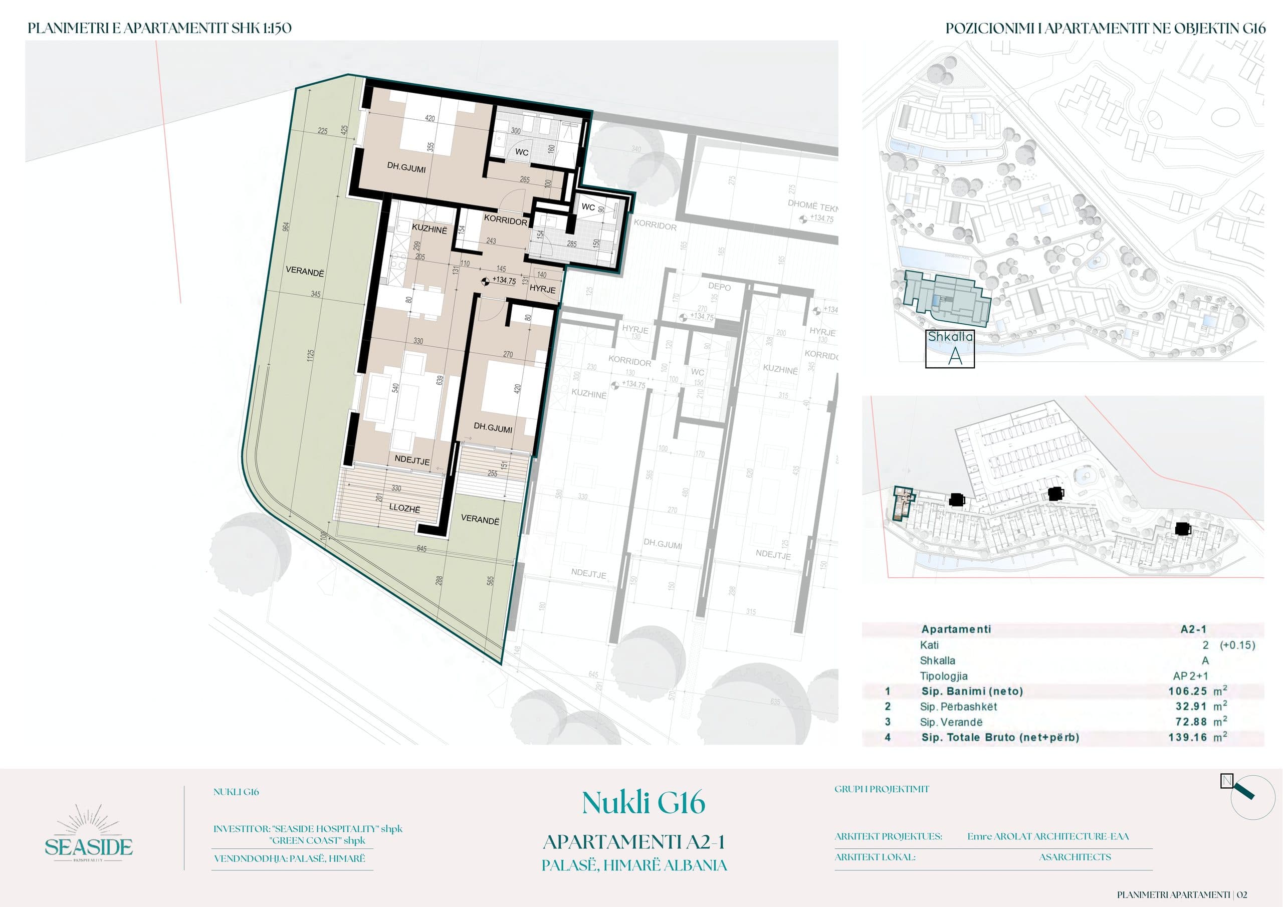 OKAZION! APARTAMENT 2+1+2 NE GREEN COAST VILLAGE 3