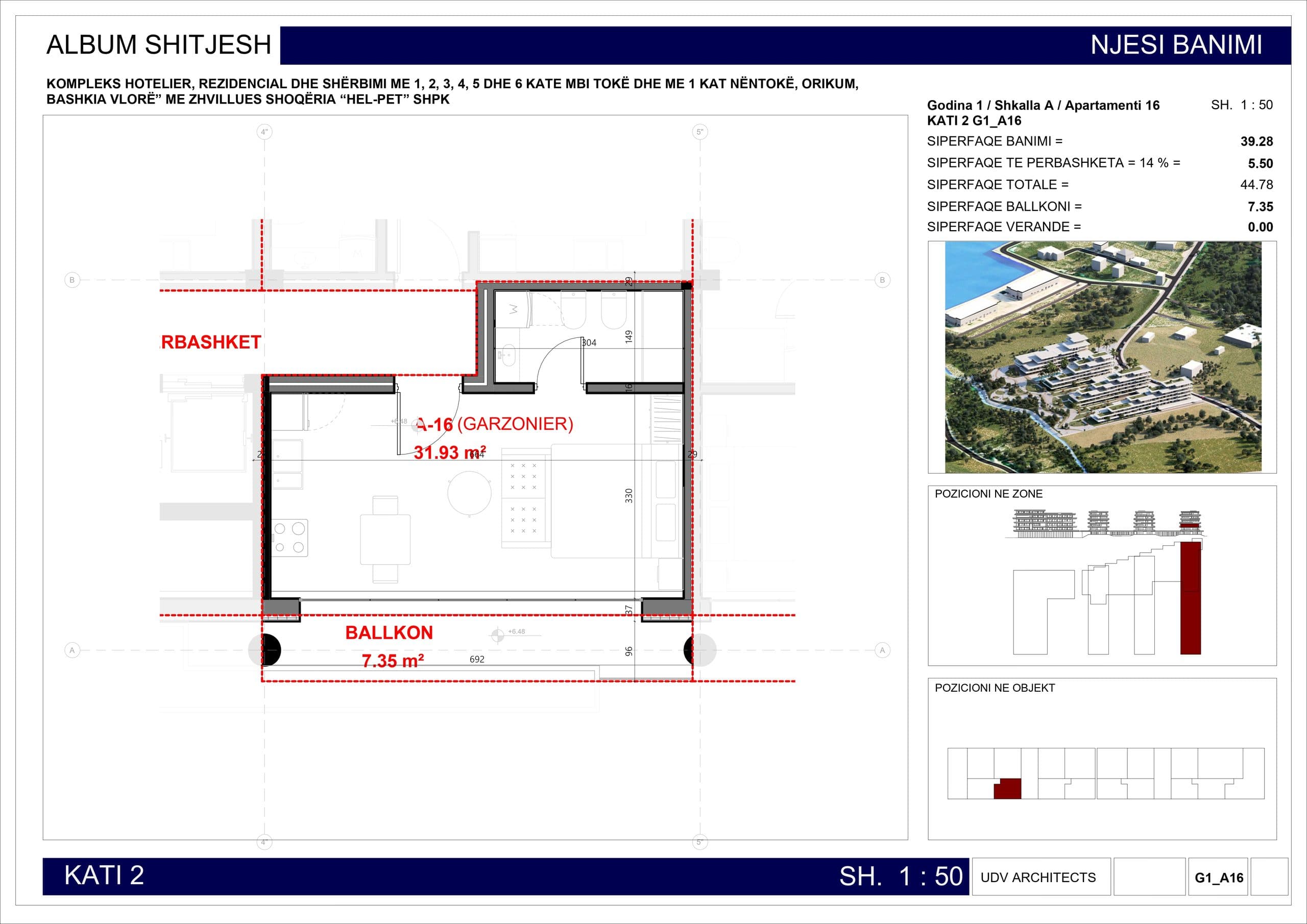 STUDIO ME VERANDE NE REZIDENCEN „THE VERDANT TERRACES”, ORIKUM 2